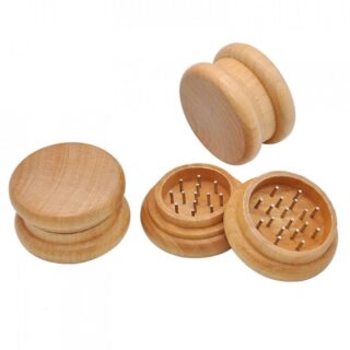 Ξύλινος 50mm 2 Parts Τρίφτης Καπνού(GR-02)