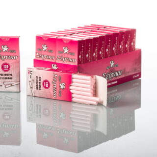 ΦΙΛΤΡΑΚΙΑ ΣΤΡΙΦΤΟΥ ΡΟΖ ΣΕΡΤΙΚΟ EXTRA SLIM ΣΕ ΣΕΛΟΦΑΝ 120TEM 51083