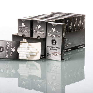 ΦΙΛΤΡΑΚΙΑ ΣΤΡΙΦΤΟΥ EXTRA SLIM ΕΝΕΡΓΟΥ ΑΝΘΡΑΚΑ ΣΕΡΤΙΚΟ ΜΑΥΡΑ ΣΕ ΣΕΛΟΦΑΝ 120.ΤΕΜ 5.6ΜΜ. 51081