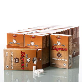 ΦΙΛΤΡΑΚΙΑ ΣΤΡΙΦΤΟΥ ΕΝΕΡΓΟΥ ΑΝΘΡΑΚΑ SLIM 6MM ΚΑΦΕ 120 ΤΕΜ.