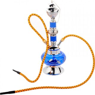 ΜΙΚΡΟΣ ΔΙΠΛΟΣ ΝΑΡΓΙΛΕΣ ΣΕ ΜΠΛΕ ΧΡΩΜΑ RESIN HOOKAH 27ΕΚ ELEGANT