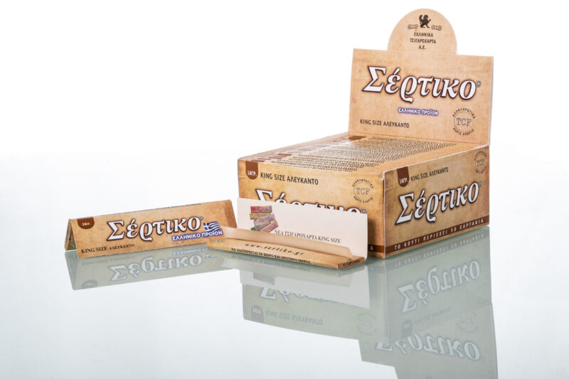 ΕΛΛΗΝΙΚΑ ΧΑΡΤΑΚΙΑ ΣΕΡΤΙΚΟ ΑΛΕΥΚΑΝΤΑ ΕΞΑΙΡΕΤΙΚΑ ΛΕΠΤΑ KING SIZE 33Φ (51052) 1 ΕΛΛΗΝΙΚΑ ΧΑΡΤΑΚΙΑ ΣΕΡΤΙΚΟ ΑΛΕΥΚΑΝΤΑ ΕΞΑΙΡΕΤΙΚΑ ΛΕΠΤΑ KING SIZE 33Φ (51052)