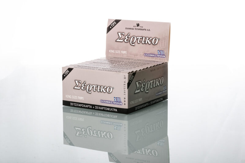 ΕΛΛΗΝΙΚΑ ΧΑΡΤΑΚΙΑ ΣΕΡΤΙΚΟ ΓΚΡΙ ΕΞΑΙΡΕΤΙΚΑ ΛΕΠΤΟ KING SIZE + TIPS (51095) 2 ΕΛΛΗΝΙΚΑ ΧΑΡΤΑΚΙΑ ΣΕΡΤΙΚΟ ΓΚΡΙ ΕΞΑΙΡΕΤΙΚΑ ΛΕΠΤΟ KING SIZE + TIPS (51095) - Image 2