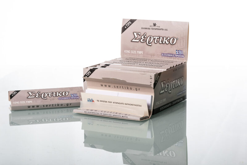 ΕΛΛΗΝΙΚΑ ΧΑΡΤΑΚΙΑ ΣΕΡΤΙΚΟ ΓΚΡΙ ΕΞΑΙΡΕΤΙΚΑ ΛΕΠΤΟ KING SIZE + TIPS (51095) 1 ΕΛΛΗΝΙΚΑ ΧΑΡΤΑΚΙΑ ΣΕΡΤΙΚΟ ΓΚΡΙ ΕΞΑΙΡΕΤΙΚΑ ΛΕΠΤΟ KING SIZE + TIPS (51095)