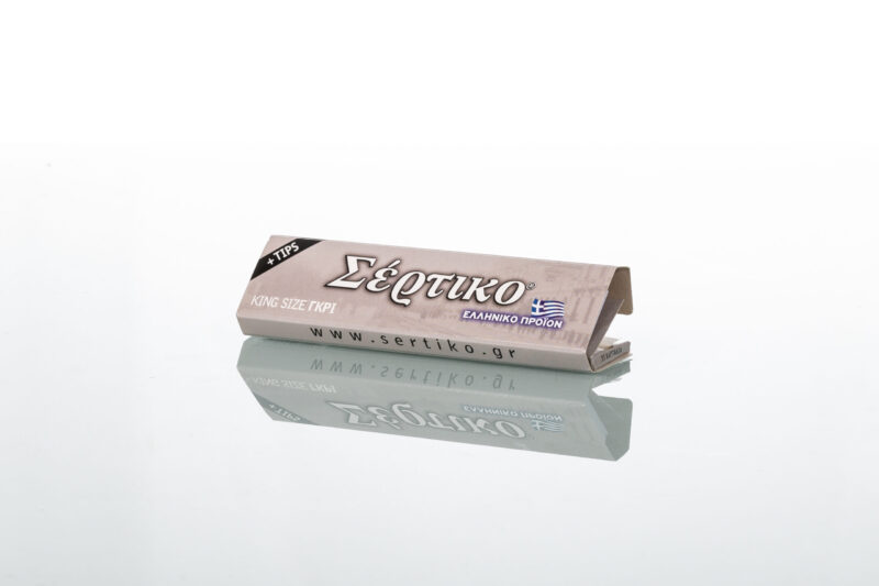 ΕΛΛΗΝΙΚΑ ΧΑΡΤΑΚΙΑ ΣΕΡΤΙΚΟ ΓΚΡΙ ΕΞΑΙΡΕΤΙΚΑ ΛΕΠΤΟ KING SIZE + TIPS (51095) 3 ΕΛΛΗΝΙΚΑ ΧΑΡΤΑΚΙΑ ΣΕΡΤΙΚΟ ΓΚΡΙ ΕΞΑΙΡΕΤΙΚΑ ΛΕΠΤΟ KING SIZE + TIPS (51095) - Image 3