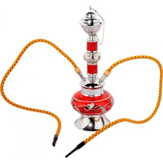 ΜΙΚΡΟΣ ΔΙΠΛΟΣ ΝΑΡΓΙΛΕΣ ΣΕ ΚΟΚΚΙΝΟ ΧΡΩΜΑ RESIN HOOKAH 27ΕΚ ELEGANT