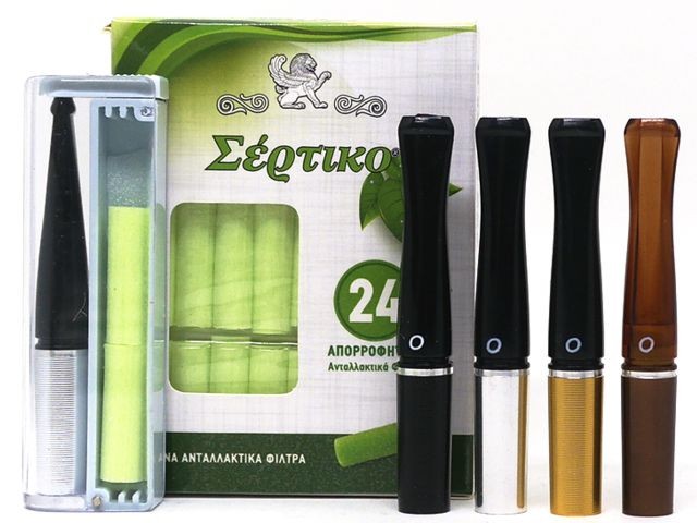 ΠΙΠΑ ΤΣΙΓΑΡΟΥ ΣΕΡΤΙΚΟ Με ΥΔΡΟΦΙΛΑ ΦΙΛΤΡΑ ΠΡΑΣΙΝΑ 0-325 8mm ΣΕ ΜΑΥΡΟ,ΑΣΗΜΙ, ΚΑΦΕ, ΧΡΥΣΟ & δώρο 26 ΦΙΛΤΡΑ ΥΔΡΟΦΙΛΑ + ΠΛΑΣΤΙΚΗ ΘΗΚΗ ΤΣΕΠΗΣ 1 ΠΙΠΑ ΤΣΙΓΑΡΟΥ ΣΕΡΤΙΚΟ Με ΥΔΡΟΦΙΛΑ ΦΙΛΤΡΑ ΠΡΑΣΙΝΑ 0-325 8mm ΣΕ ΜΑΥΡΟ,ΑΣΗΜΙ, ΚΑΦΕ, ΧΡΥΣΟ & δώρο 26 ΦΙΛΤΡΑ ΥΔΡΟΦΙΛΑ + ΠΛΑΣΤΙΚΗ ΘΗΚΗ ΤΣΕΠΗΣ