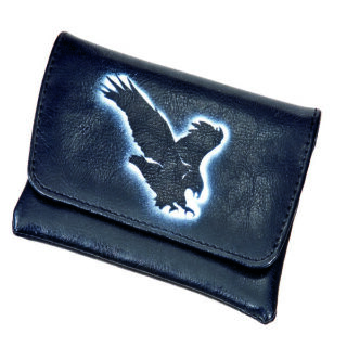 ΚΑΠΝΟΣΑΚΟΥΛΑ ΤΕΧΝΟΔΕΡΜΑ OVER TOP 1-4170 ΜΕ ΣΧΕΔΙΟ ΑΕΤΟ ΜΑΥΡΟ