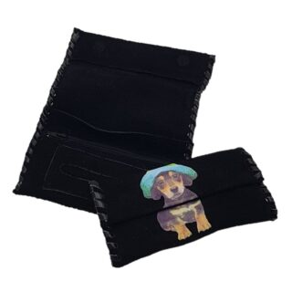 ΧΕΙΡΟΠΟΙΗΤΗ ΔΕΡΜΑΤΙΝΗ ΚΑΠΝΟΘΗΚΗ BRONICA  ΜΕ ΘΕΜΑ ΣΚΥΛΟΣ