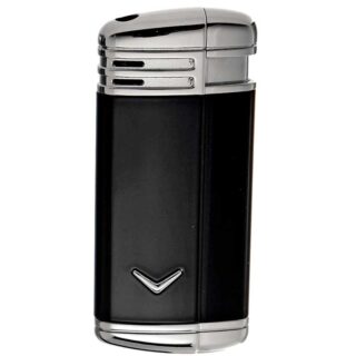 ΑΝΑΠΤΗΡΑΣ CLASSIC V METAL BLACK & SILVER RONSON PIEZO-ELECTRIC 04HOL06