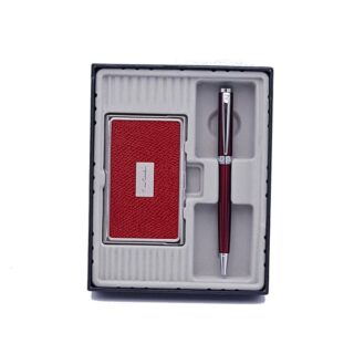 Σετ Δώρου Pierre Cardin Kαρτοθήκη Και Στυλό PC1139RED