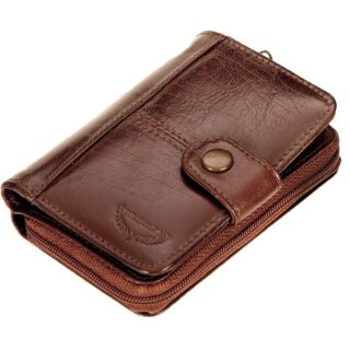 Δερμάτινη Κλειδοθήκη Bronica De Luxe 7 Θέσεων -Πορτοφόλι Καφέ 772