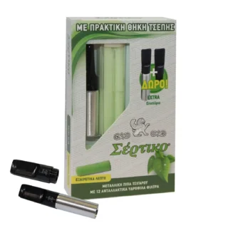 ΠΙΠΑ ΤΣΙΓΑΡΟΥ ΣΕΡΤΙΚΟ EXTRA SLIM 51149 12 TEM. MIX COLOR BLACK & SLIVER