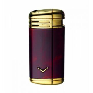 ΑΝΑΠΤΗΡΑΣ CLASSIC V GOLD & RED CHROME RONSON PIEZO-ELECTRIC 04HOL05