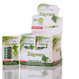 ΠΙΠΑΚΙΑ ΣΕΡΤΙΚΟ EXTRA SLIM ΜΕ ΕΝΕΡΓΟ ΑΝΘΡΑΚΑ & ΥΔΡΟΠΑΓΙΔΕΣ – ΥΔΡΟΦΙΛΟ ΦΙΛΤΡΟ ΠΡΑΣΙΝΟ 12 ΤΕΜ. (ΚΟΥΤΙ 20 ΠΑΚΕΤΑ)