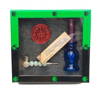 SET GIFT BONG GLASS AMSTERDAM AND ACCESSORIES