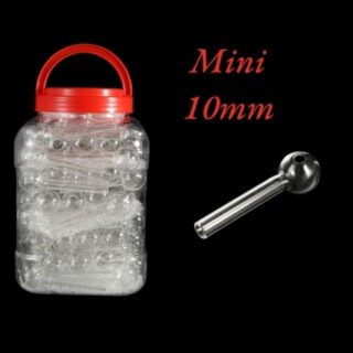 ΓYΑΛΙΝΟ ΠΙΠΑΚΙ ΓΙΑ ΛΑΔΙ ΜΙΝΙ10ΜΜ.OIL PIPE BONG GP11