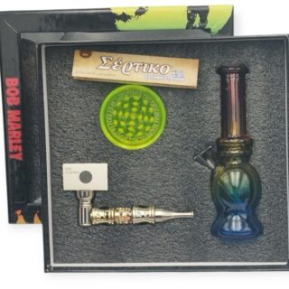 ΣΕΤ ΓΥΑΛΙΝΟ BONG ΔΩΡΟΥ SERTIKO,HEMP PIPES HH2081-3
