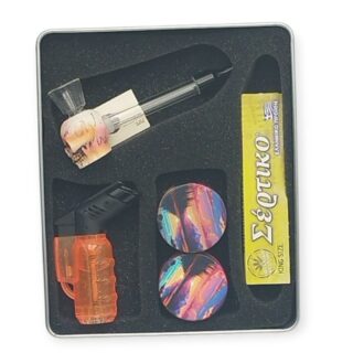 ΣΕΤ ΚΑΣΕΤΙΝA ΔΩΡΟΥ HEMP AMSTERDAM ME METAL GRINDERS SUNSET