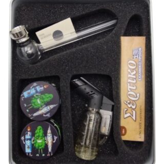 ΣΕΤ METAL BOX SMOKING HEMP ACCESORIES HX40-JART2