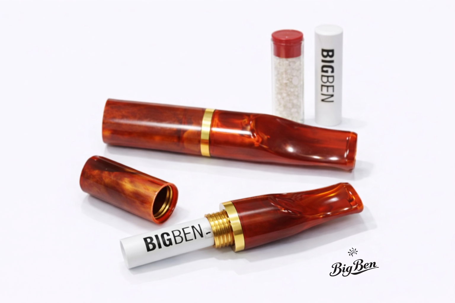 BIG BEN PREMIUM ΠΙΠΑ ΤΣΙΓΑΡΟΥ-Amber Red Marble Design 1 BIG BEN PREMIUM ΠΙΠΑ ΤΣΙΓΑΡΟΥ-Amber Red Marble Design