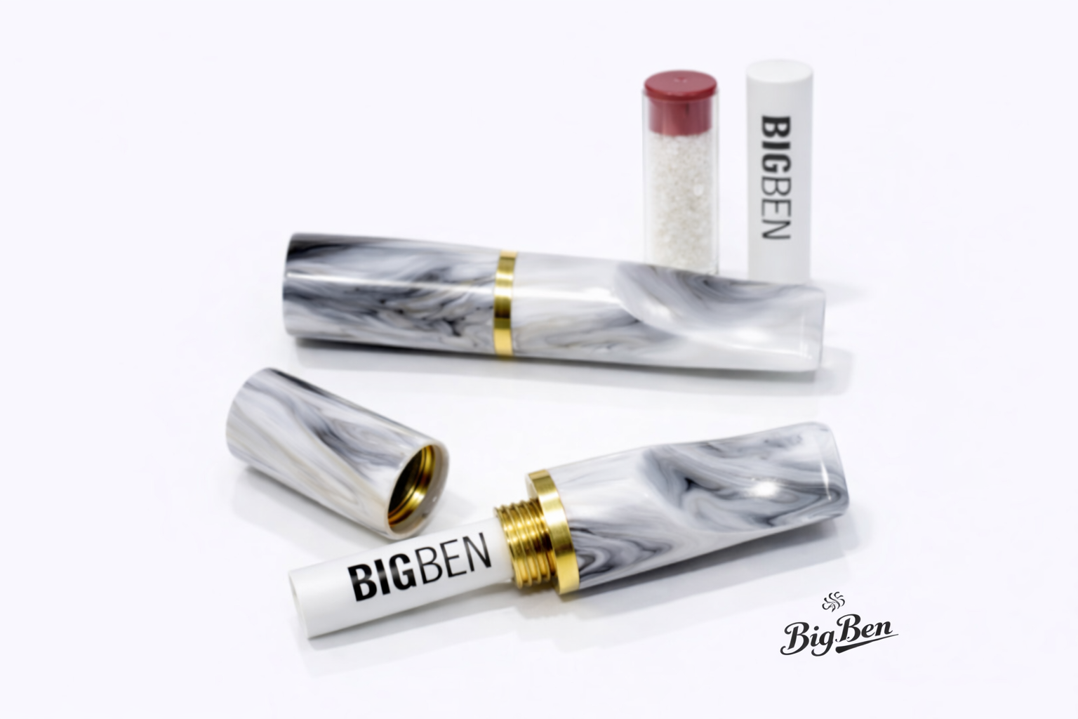 BIG BEN PREMIUM ΠΙΠΑ ΤΣΙΓΑΡΟΥ-MARBLE White/Grey DESIGN 1 BIG BEN PREMIUM ΠΙΠΑ ΤΣΙΓΑΡΟΥ-MARBLE White/Grey DESIGN