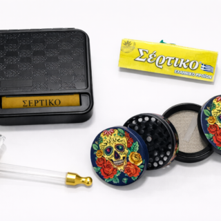 SERTIKO ΣΕΤ ΚΑΠΝΙΣΜΑΤΟΣ – SKULL DESIGN COLLECTION (SMOKING SETS – SKULL SERIES)